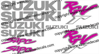 Suzuki RGV 250 Decal Set 1994 Style
